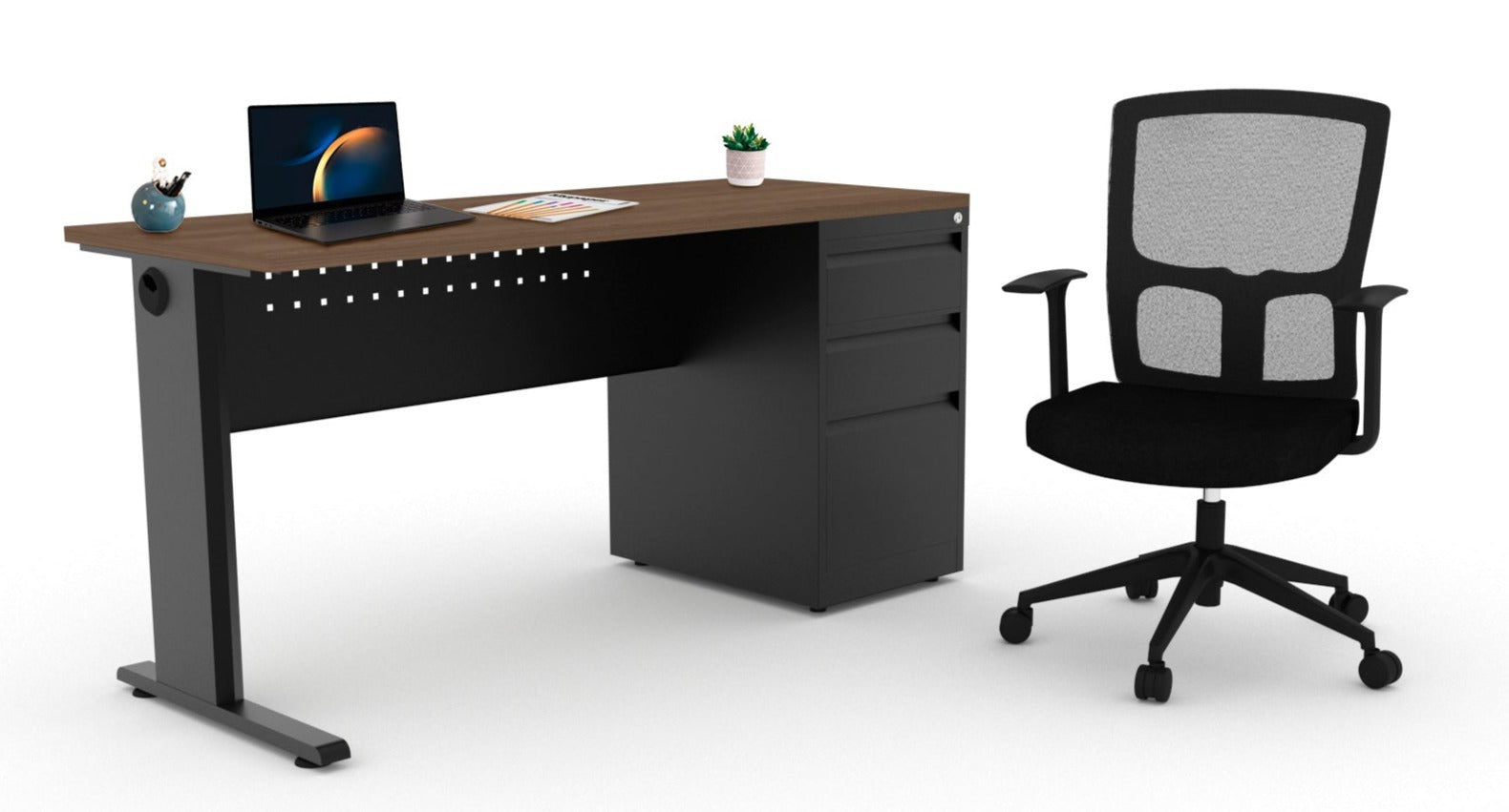 Escritorio operativo Adapta 120x60 con archivero