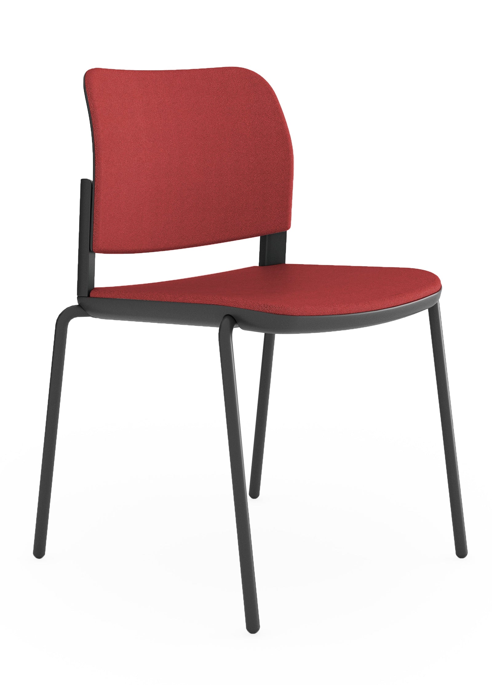 Silla Visitante CIAO OHV-12n Negro - Rojo