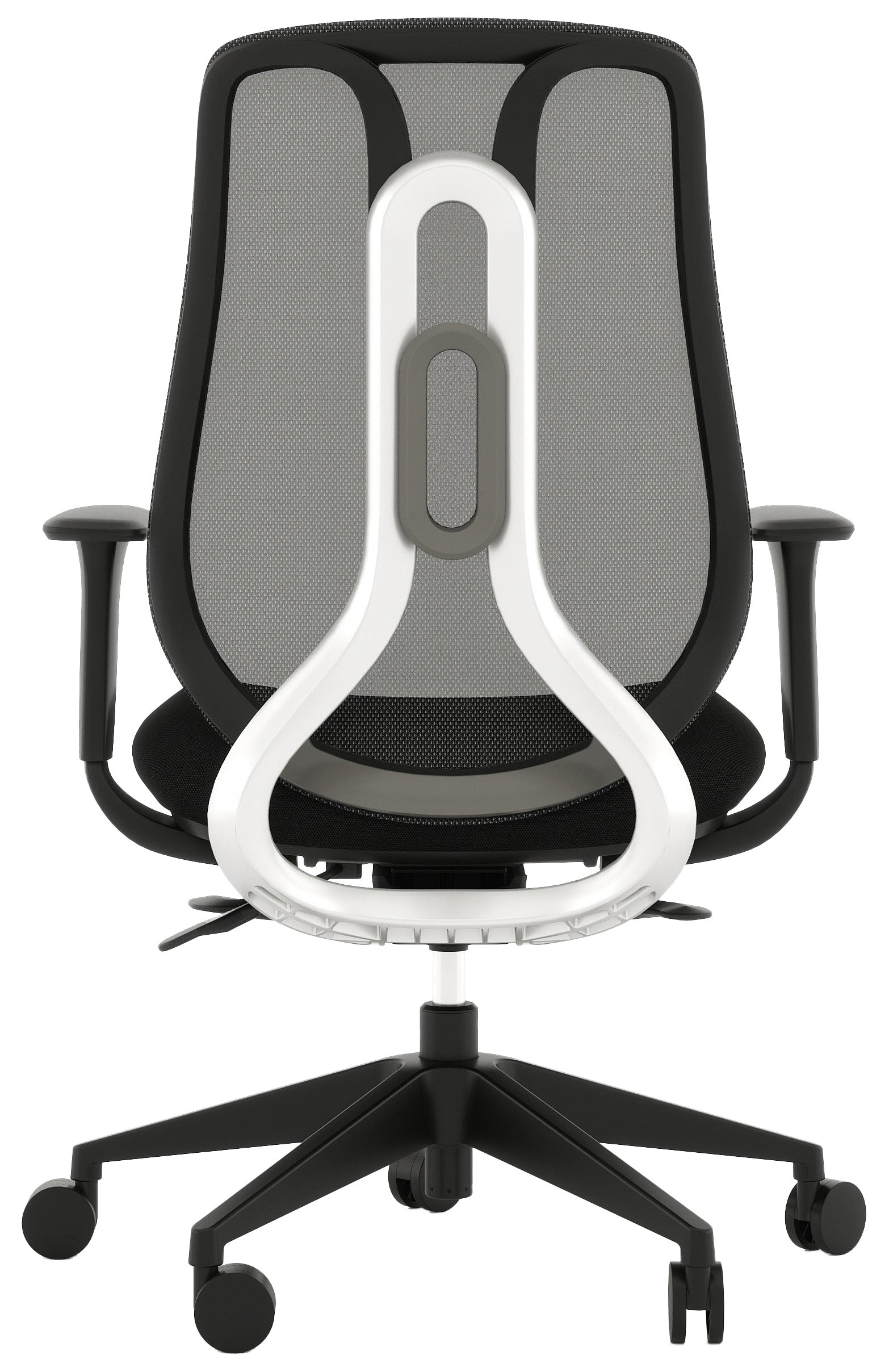 Silla Ejecutiva AC-40S acabado tapizado negro - vista trasera