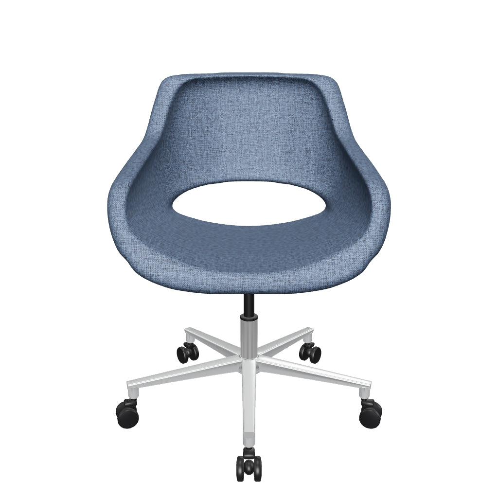 Silla Bratti Flok base con rodajas - modelo 3D