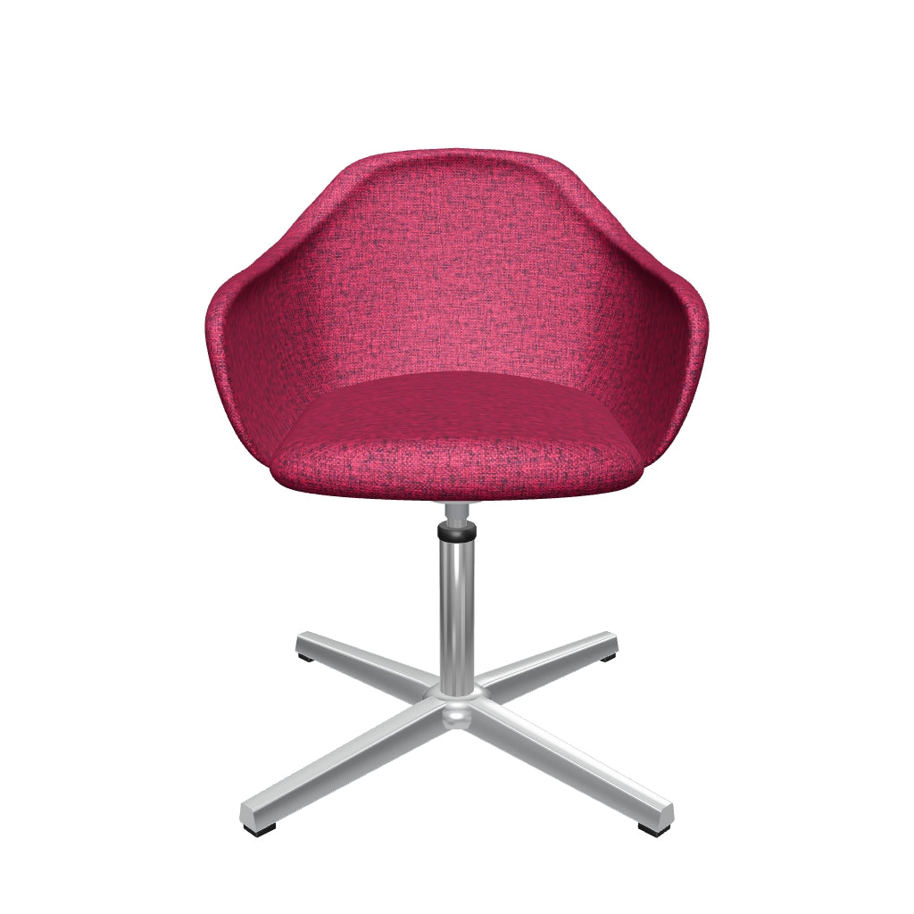 Modelo 3D Silla Bratti Kimbra base aluminio fija