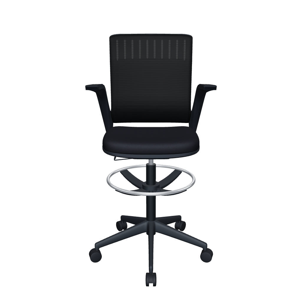Silla Operativa Whale OHE-100n-KC Negra con Kit Cajero