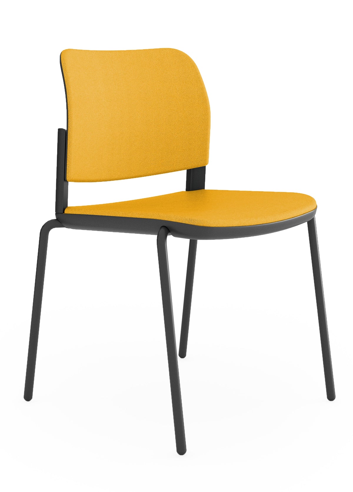 Silla Visitante CIAO OHV-12n Negro - Amarillo