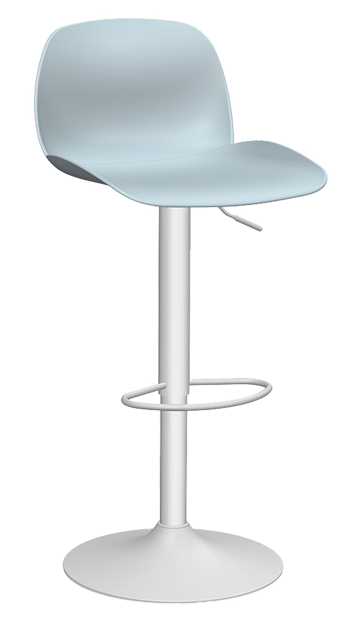 Color: Celeste con blanco