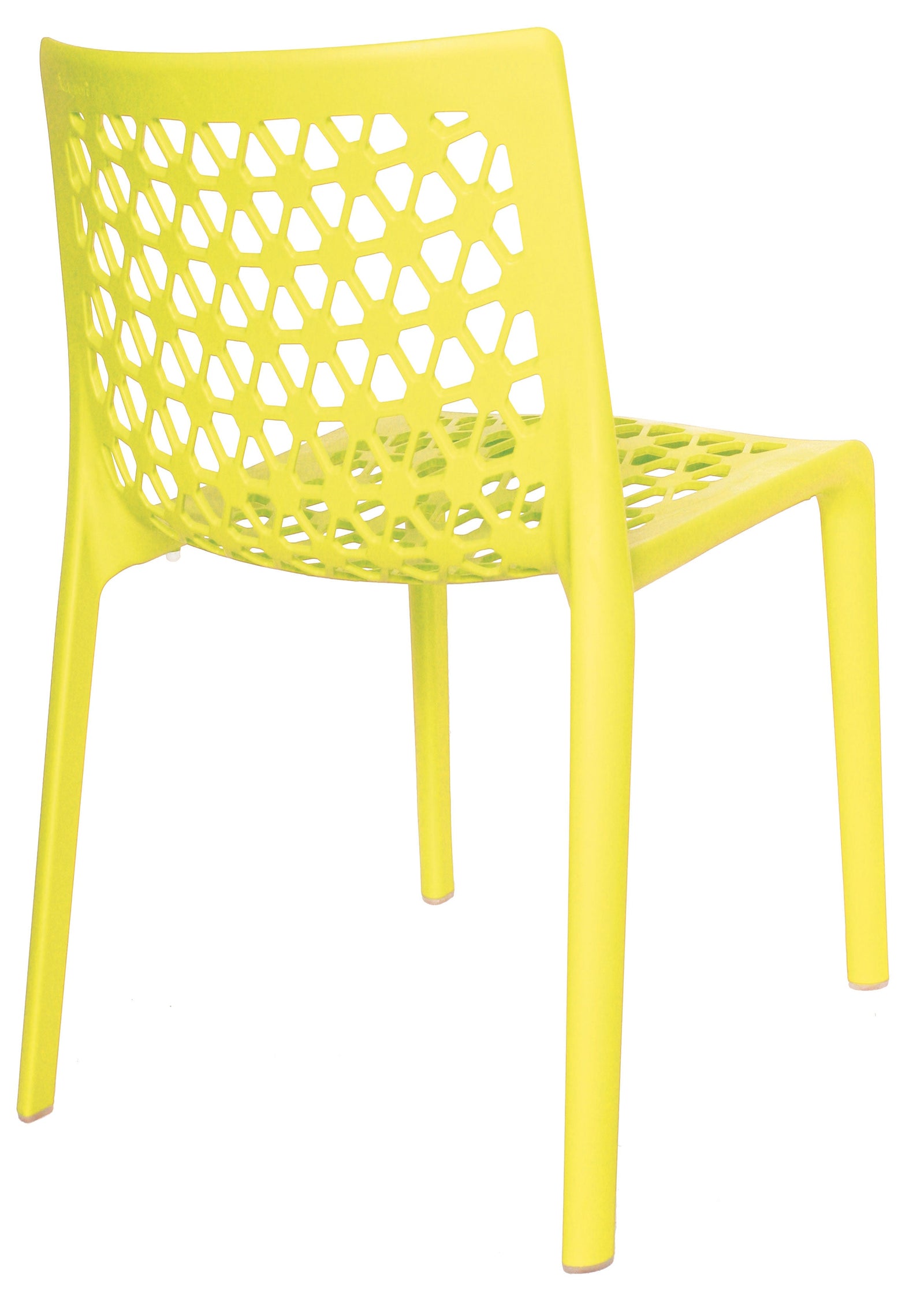 Silla Visitante Exterior MILAN OHV-74 - amarillo atrás