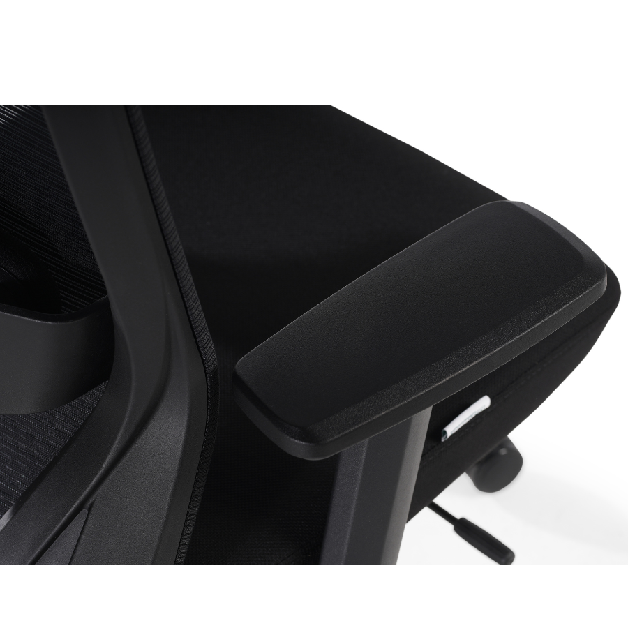 Silla Ejecutiva Kaze Negra RB OffiMobile, sin cabecera, detalle del brazo.