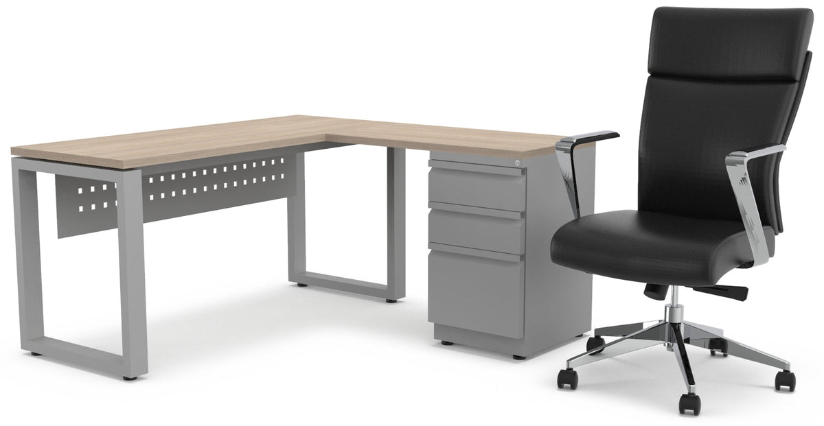 Escritorio semi ejecutivo ASLA Quattro 150x150 con archivero