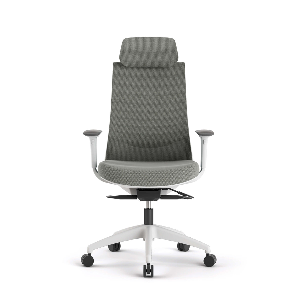 Silla ejecutiva Royal White RA ergonómica con respaldo de malla NeoMesh y base blanca en oficina moderna