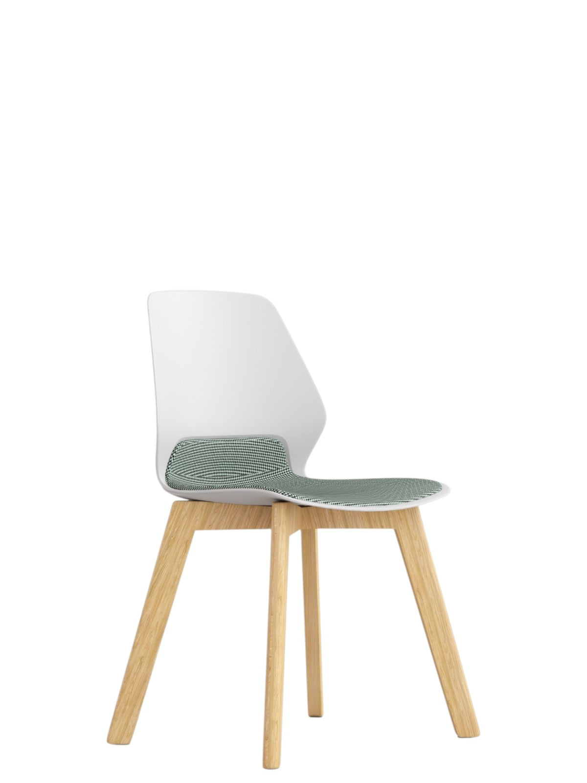 Silla Kolbe Gris/Rojo Base Madera