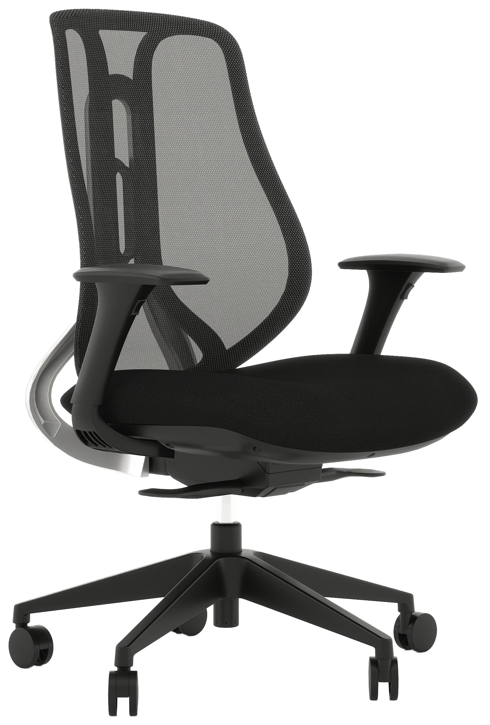 Silla Ejecutiva AC-40S acabado tapizado negro - vista 3/4
