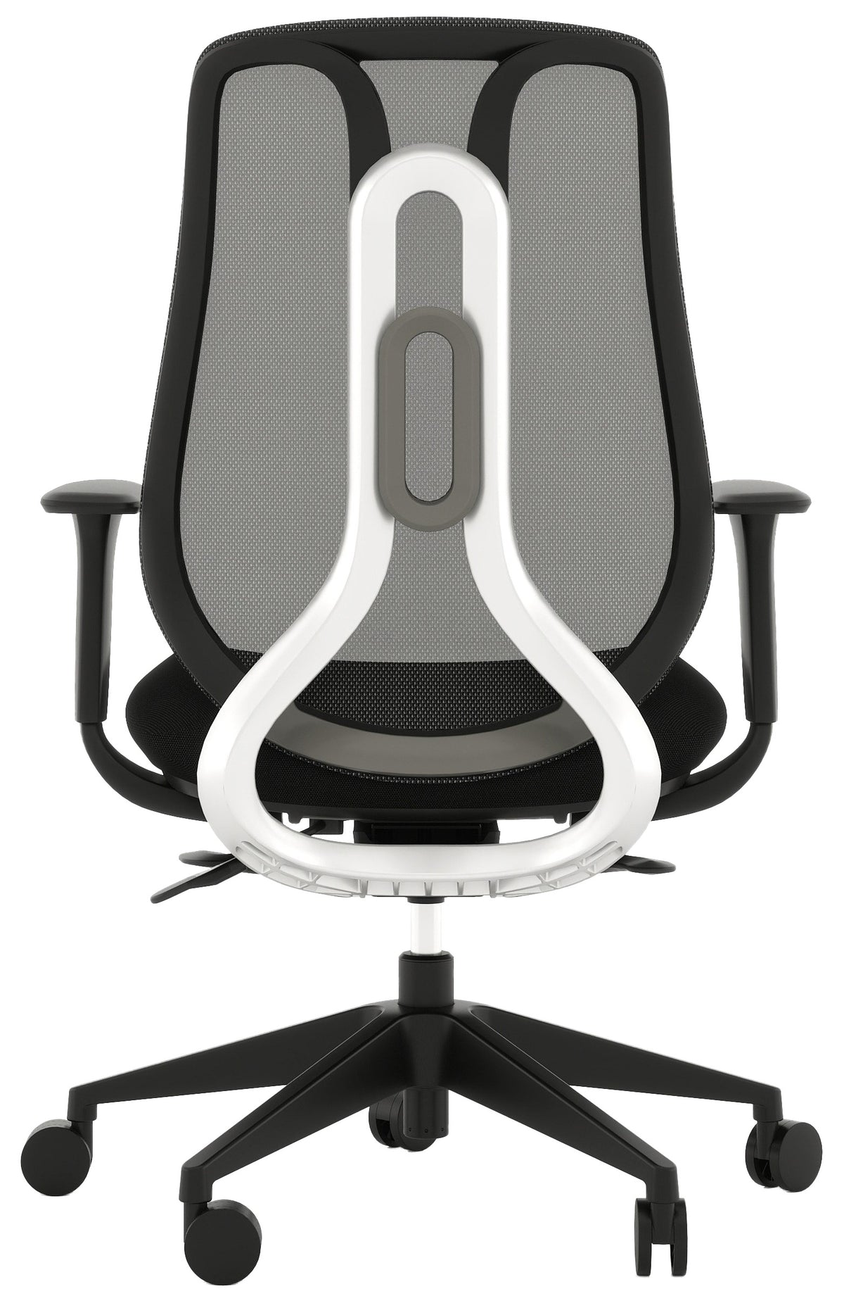 Silla Ejecutiva AC-40S acabado tapizado negro - vista trasera