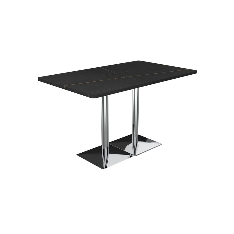Mesa Restaurante Stone V-Grey 130x70