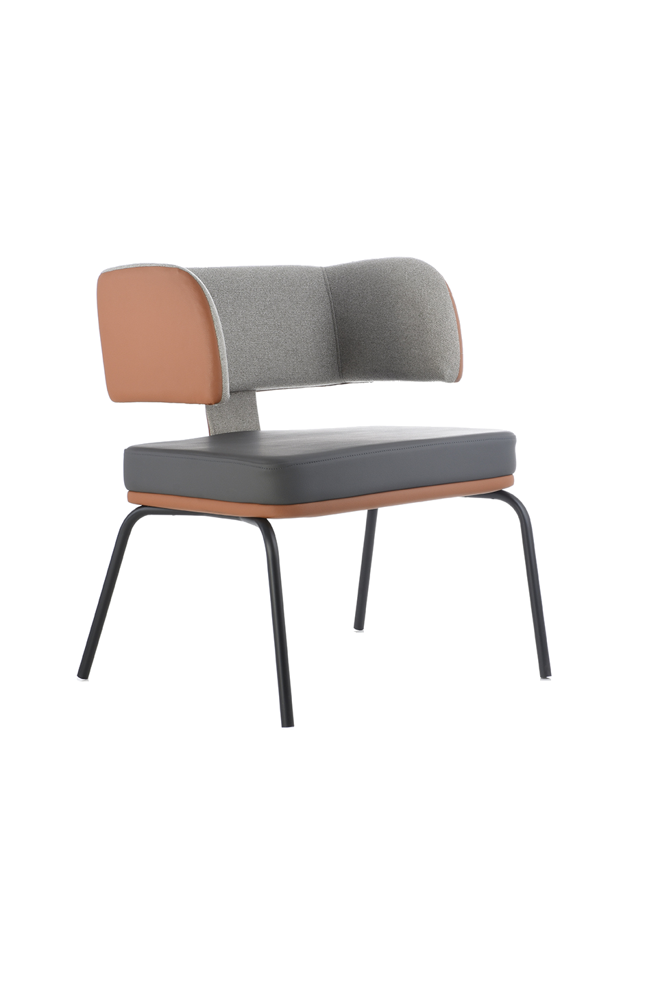 Silla Visitante BM 1995, base negra, vista 1