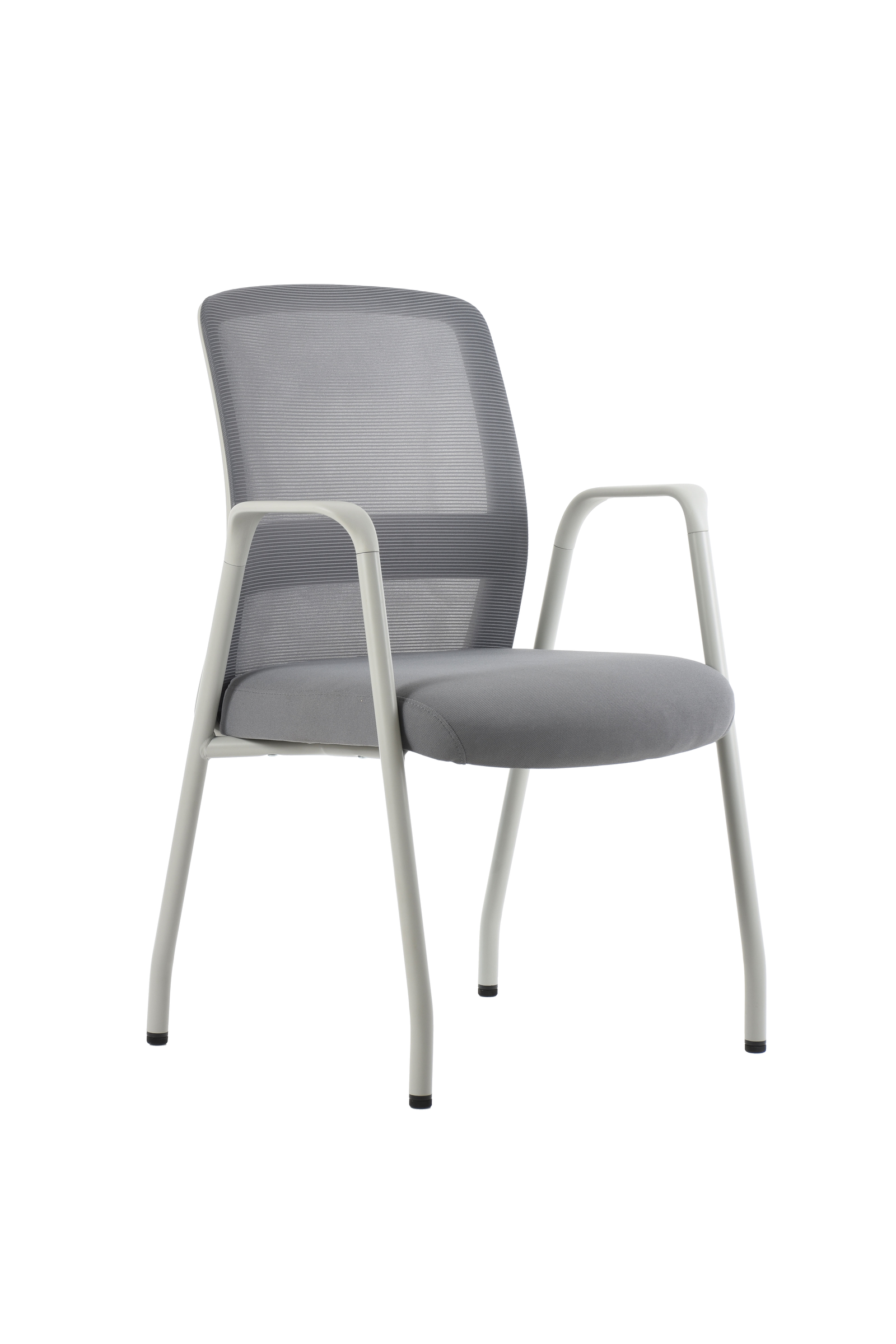 Silla Visitante BM 590 G, asiento gris, vista frontal