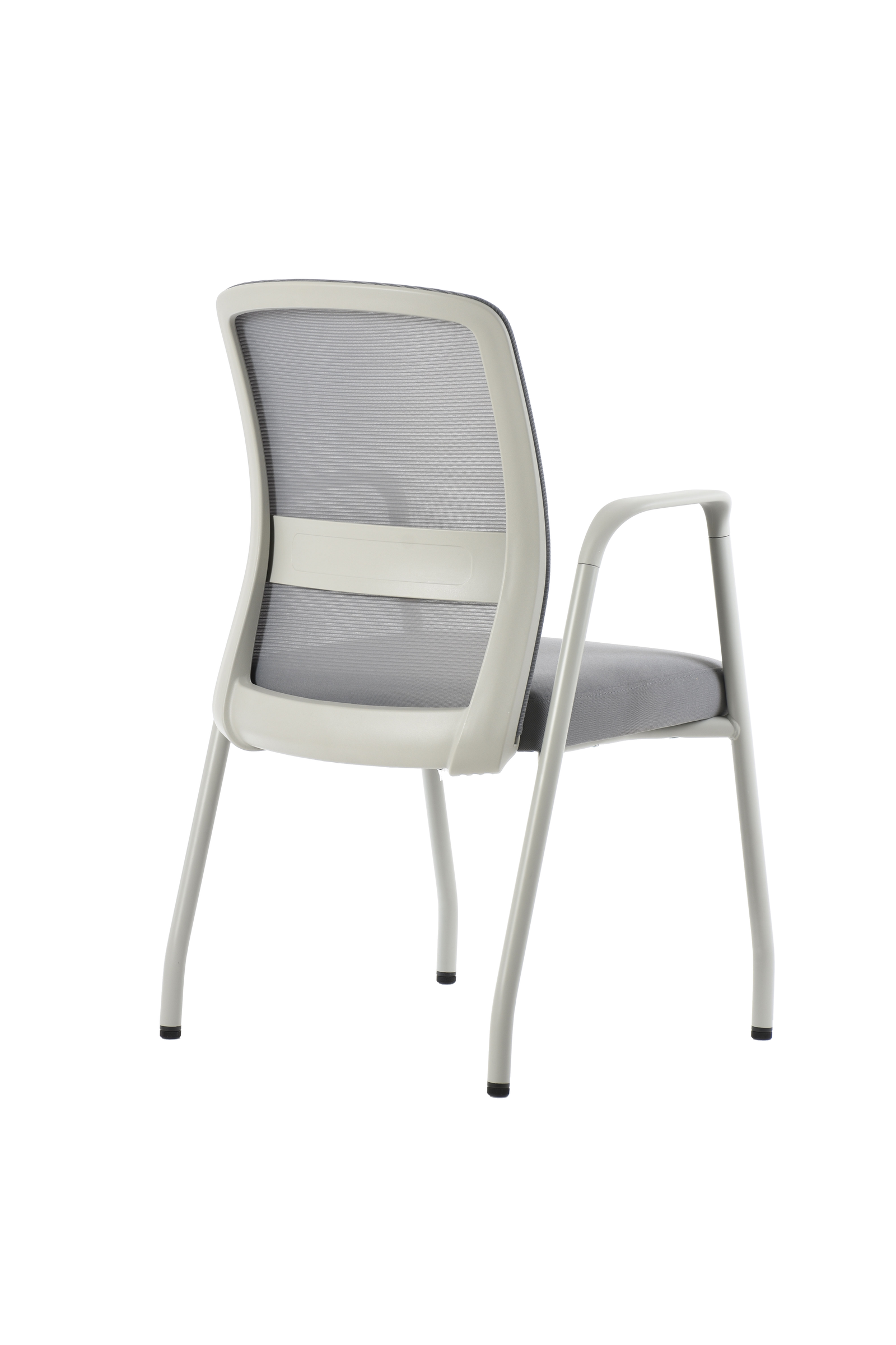 Silla Visitante BM 590 G, asiento gris, vista posterior
