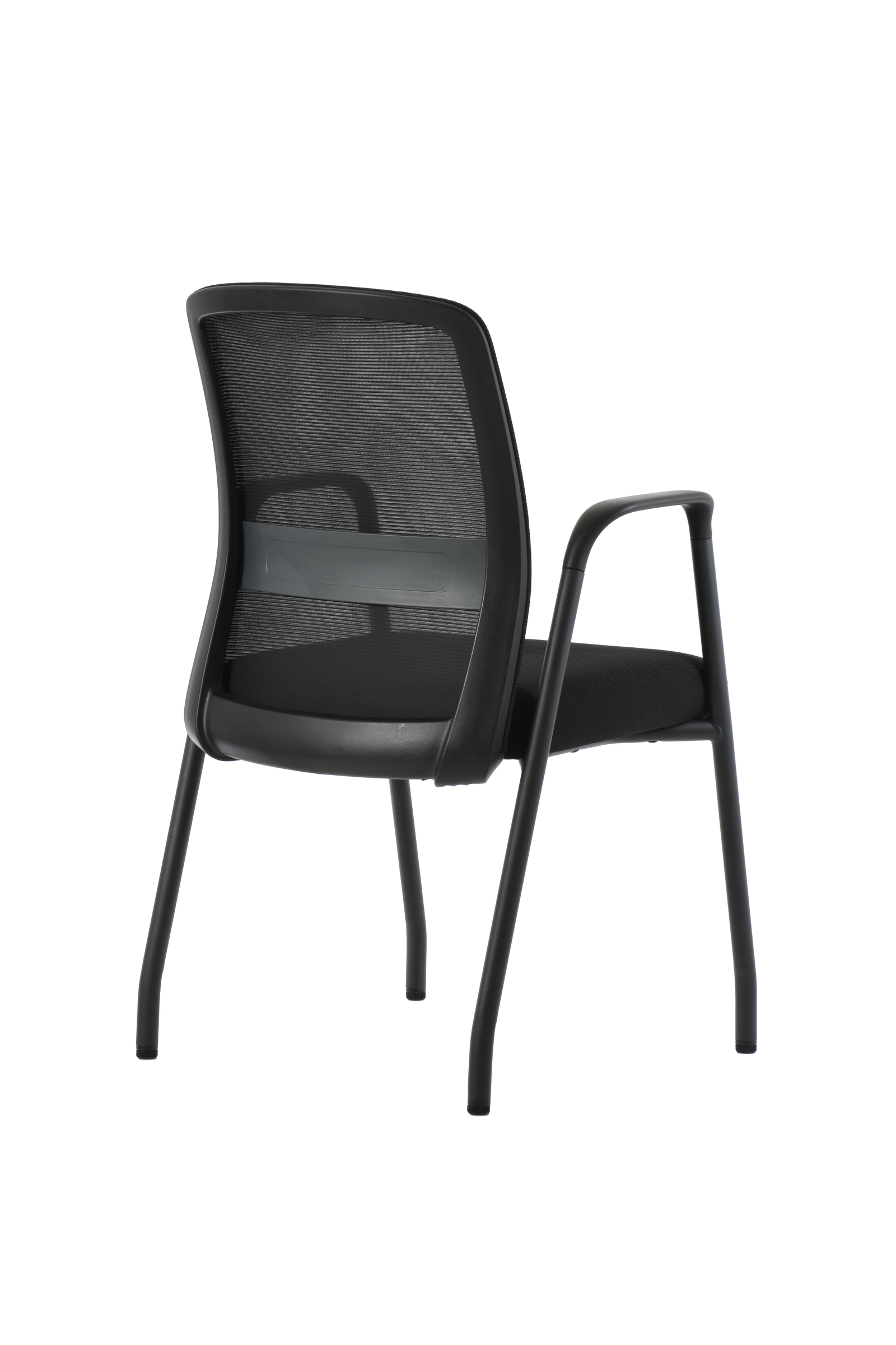 Silla Visitante BM 590 N, asiento negro, vista posterior