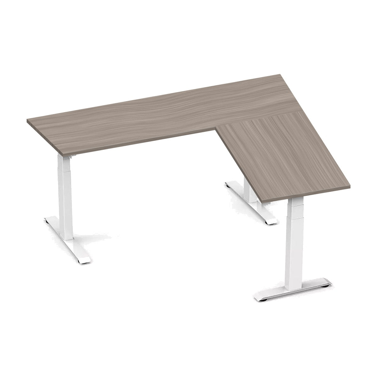 Escritorio en L elevable OFFIMOBILE L Modular con cubierta de melamina OffiMobile