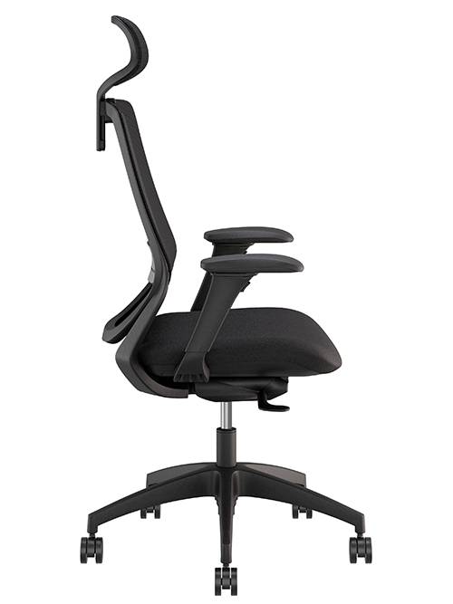 Soul Express Black Respaldo Alto - lateral