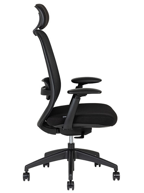 Spirit Express Black Respaldo Alto - lateral