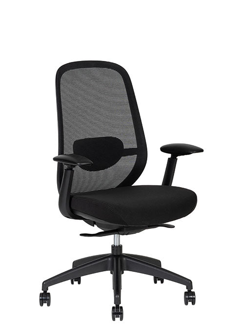 Spirit Express Black Respaldo Bajo - tres cuartos frontal