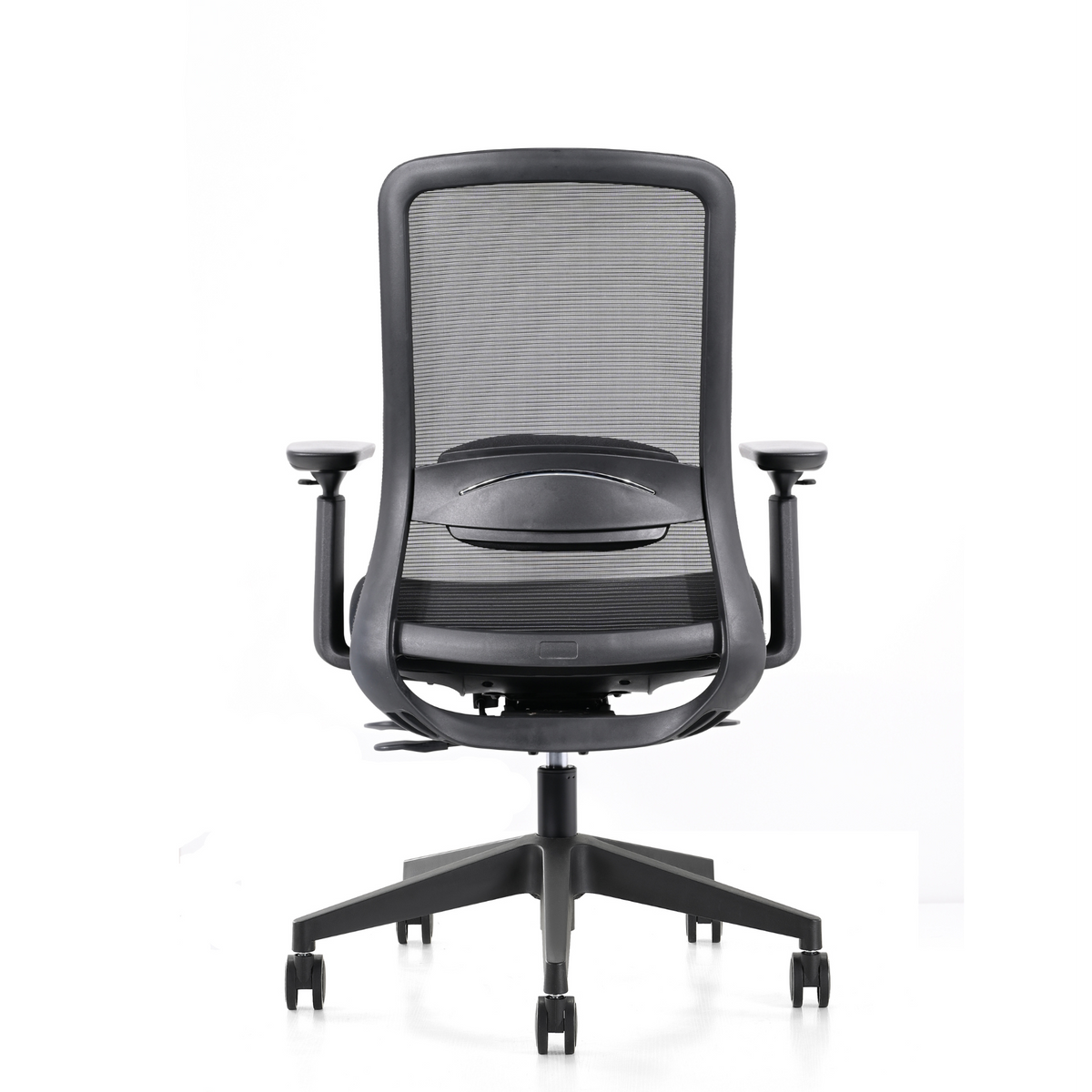 Silla Wol Baja OffiMobile, base de nylon negra — vista posterior