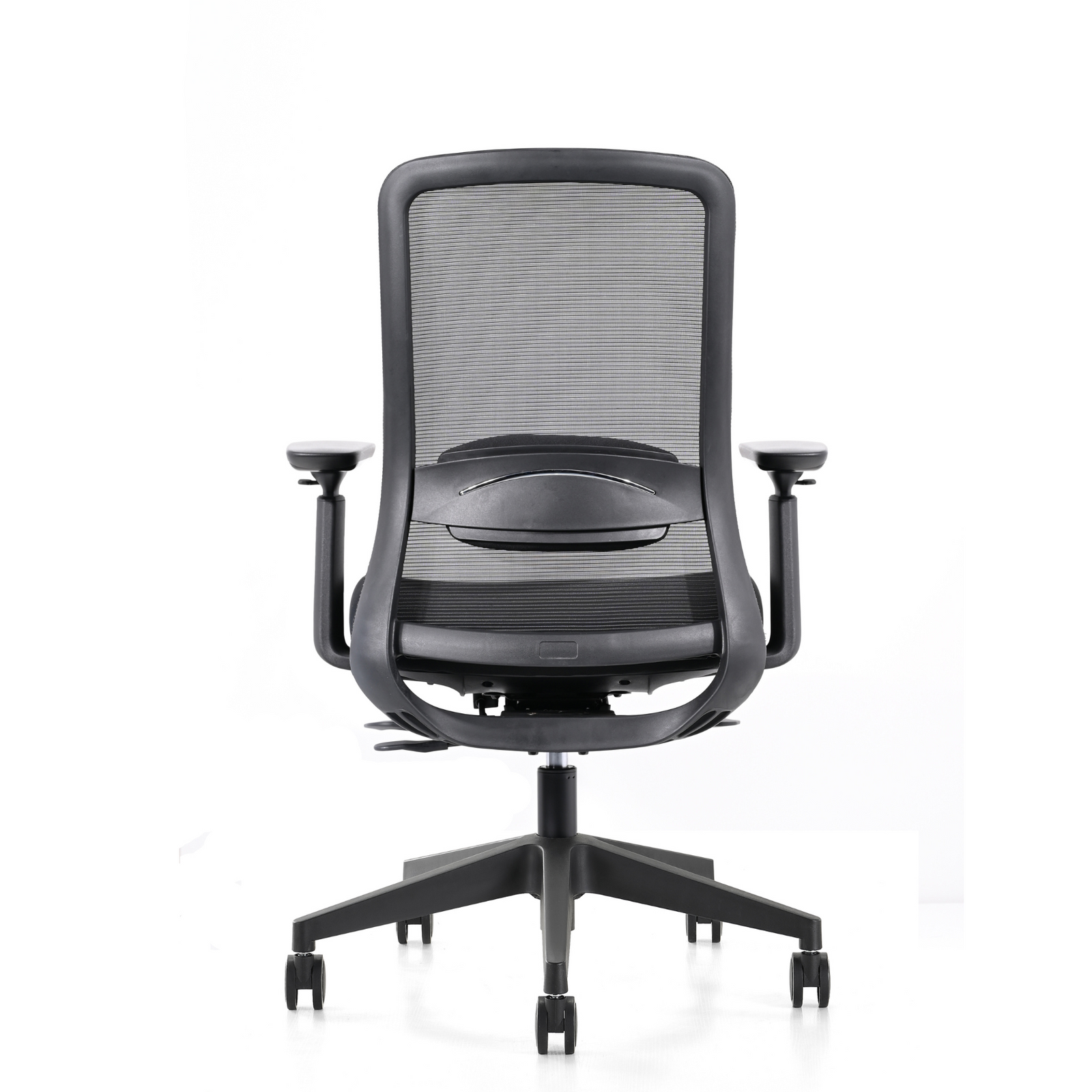 Silla Wol Baja OffiMobile, base de nylon negra — vista posterior