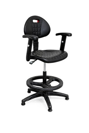 Silla Industrial S-Trial Cajera N con Brazos