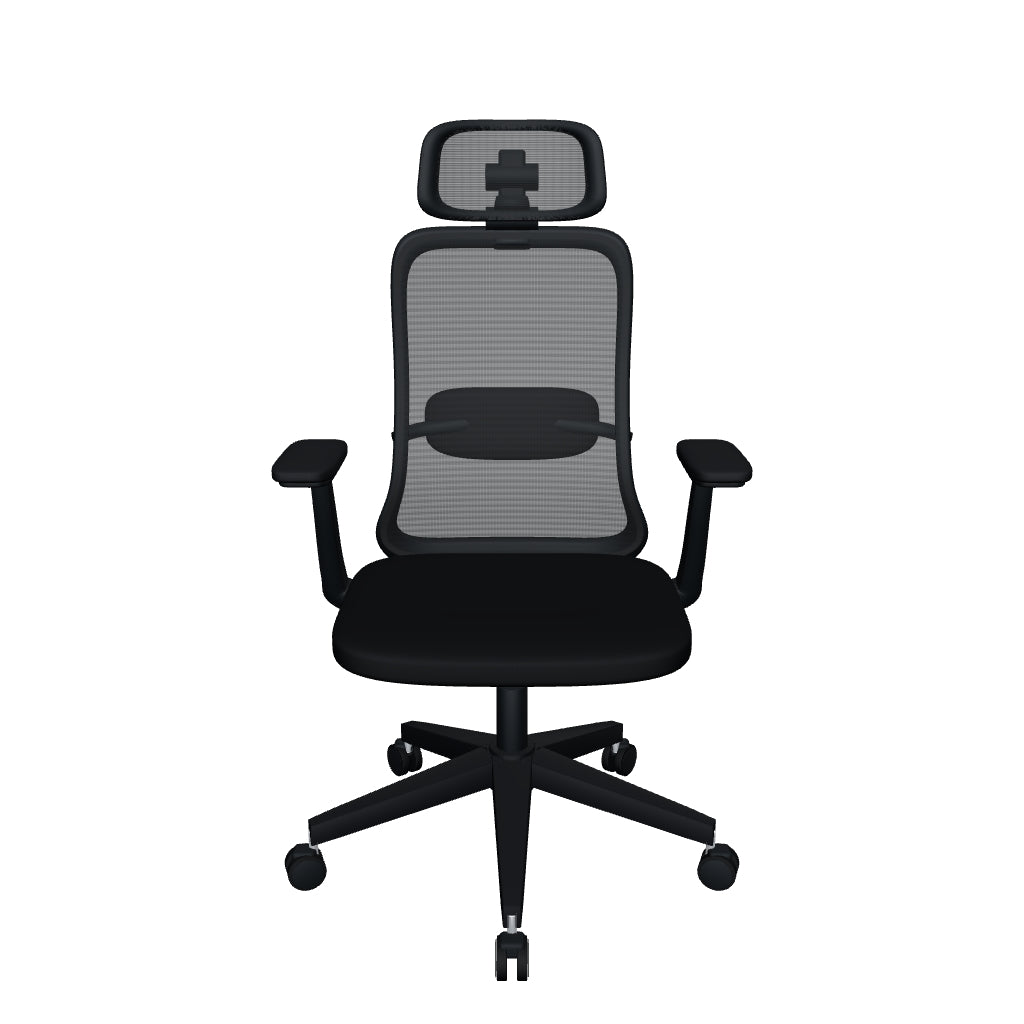 Silla Wol Alta OffiMobile con base negra, reconstrucción 3D desde fotografías