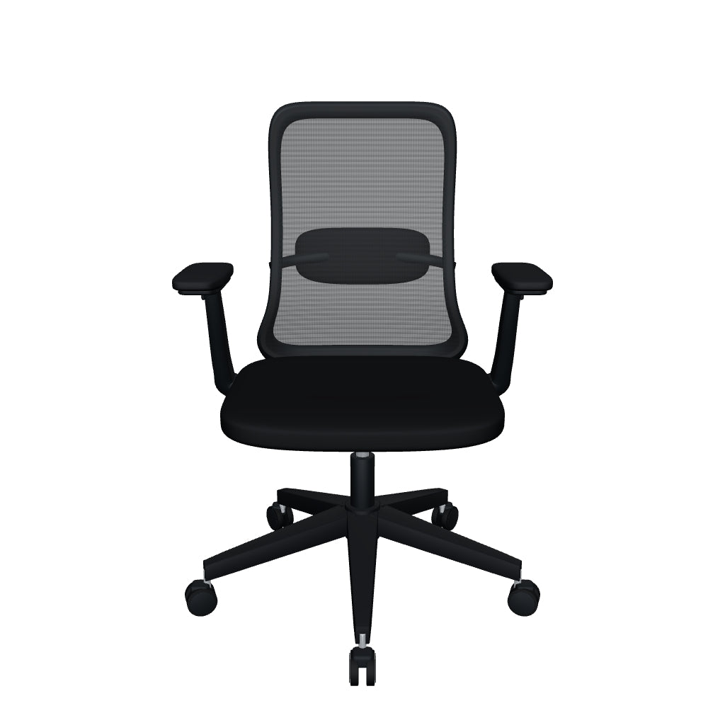 Silla Wol Baja OffiMobile con base negra, reconstrucción 3D desde fotografías