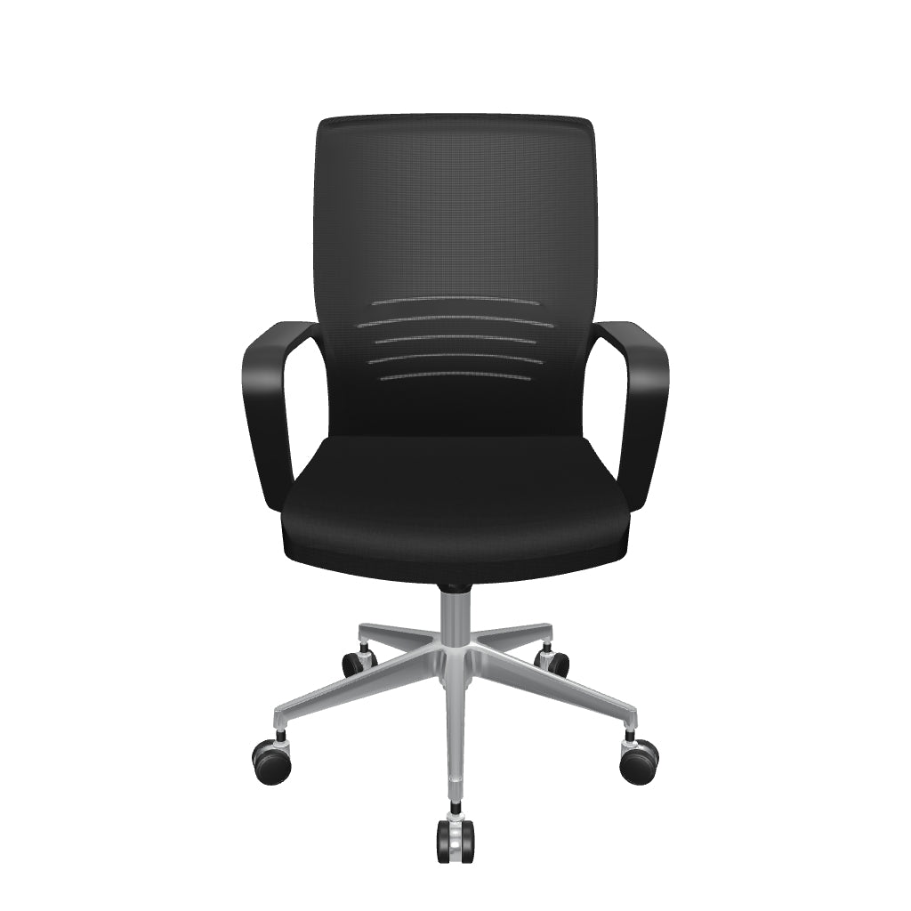 Modelo 3D Silla operativa Active Black ergonómica