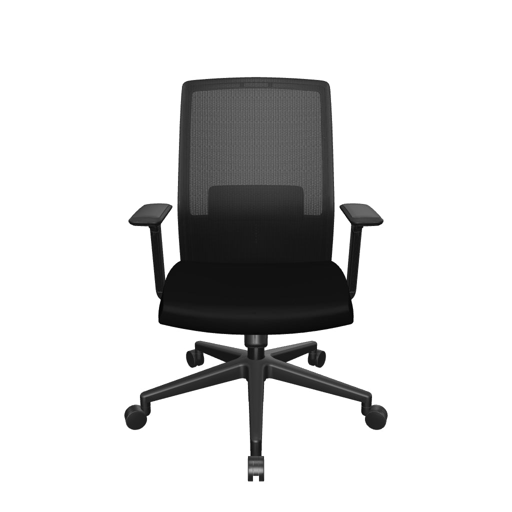 Silla Ejecutiva Artic Black respaldo Bajo - modelo 3D