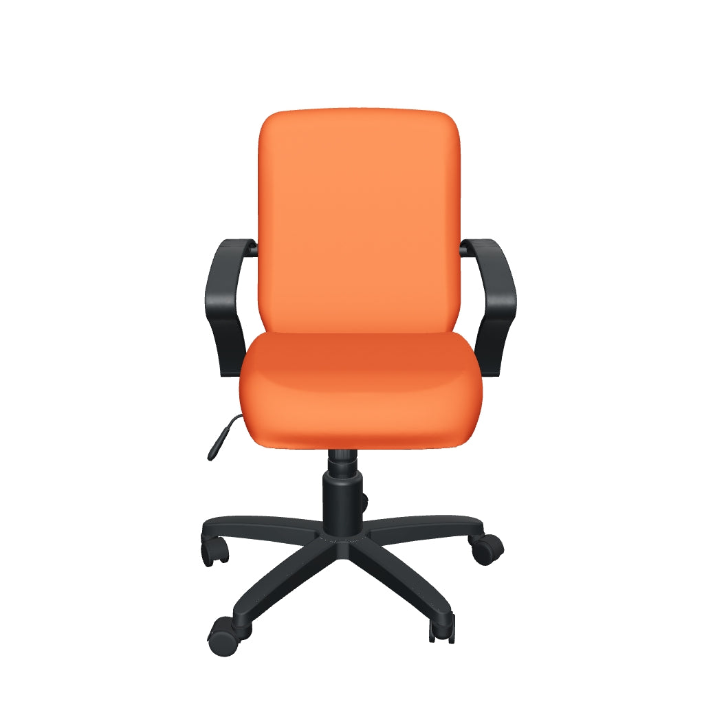 Silla de Oficina Ejecutiva Ergonómica - bm 1300 - Negro - Tapizado en Piel Sintética Ejecutiva