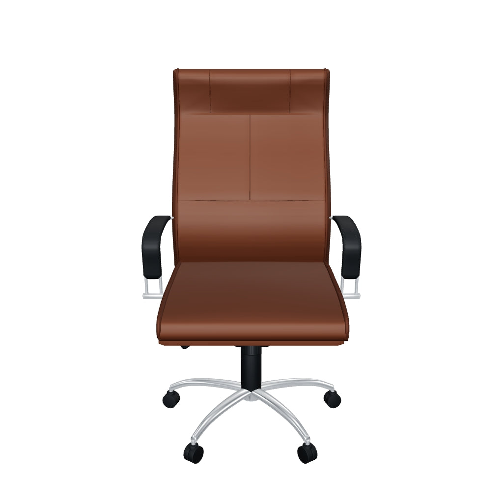 Silla de Oficina para Dirección Ergonómica - bm 90 - Negro - Tapizado en Piel Sintética Ejecutiva
