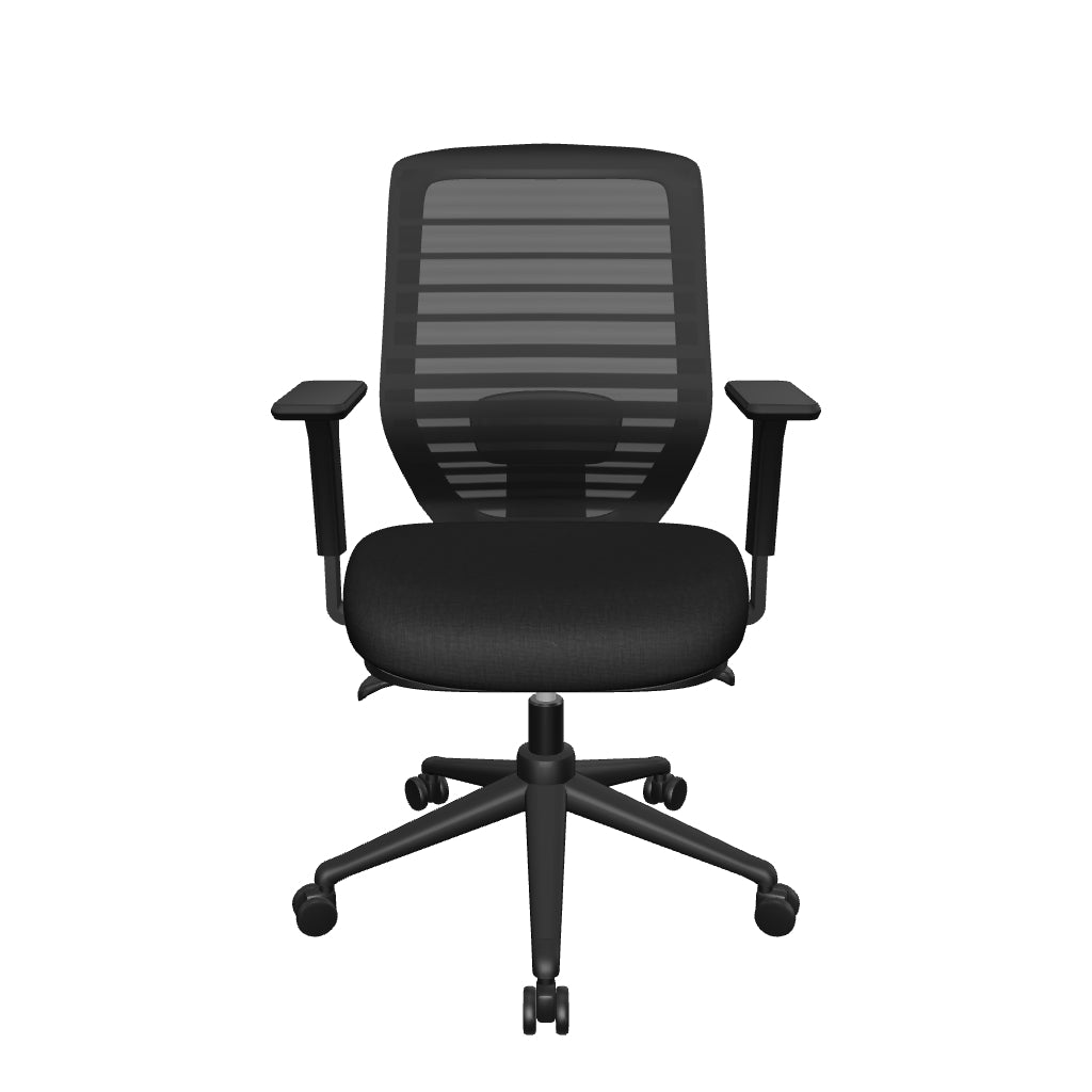 Modelo 3D Silla Semi Ejecutiva Delta Black
