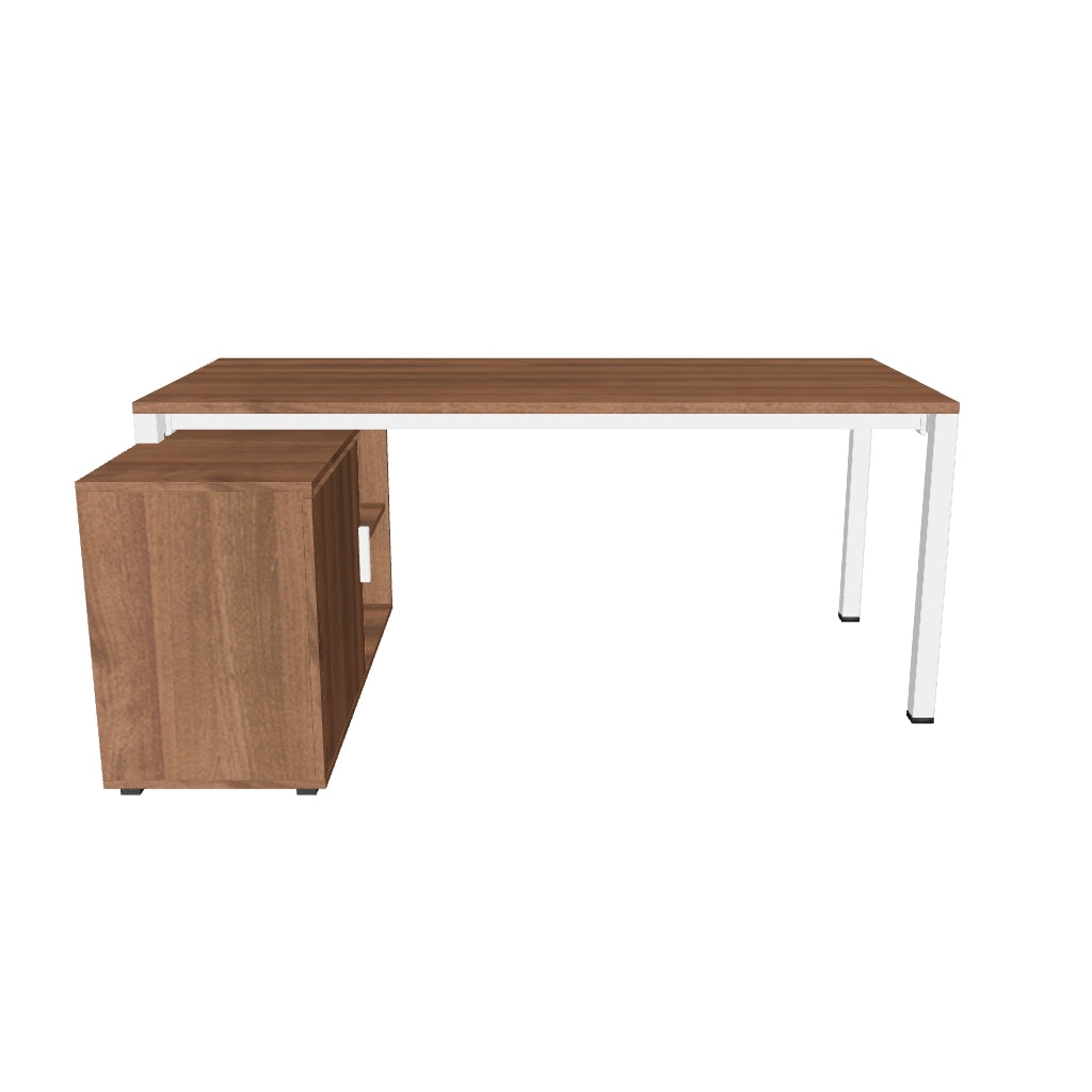 Escritorio de Oficina Ejecutivo Corporativo - Hamilton Sobre Credenza 180x80 - 180x80x72 cm