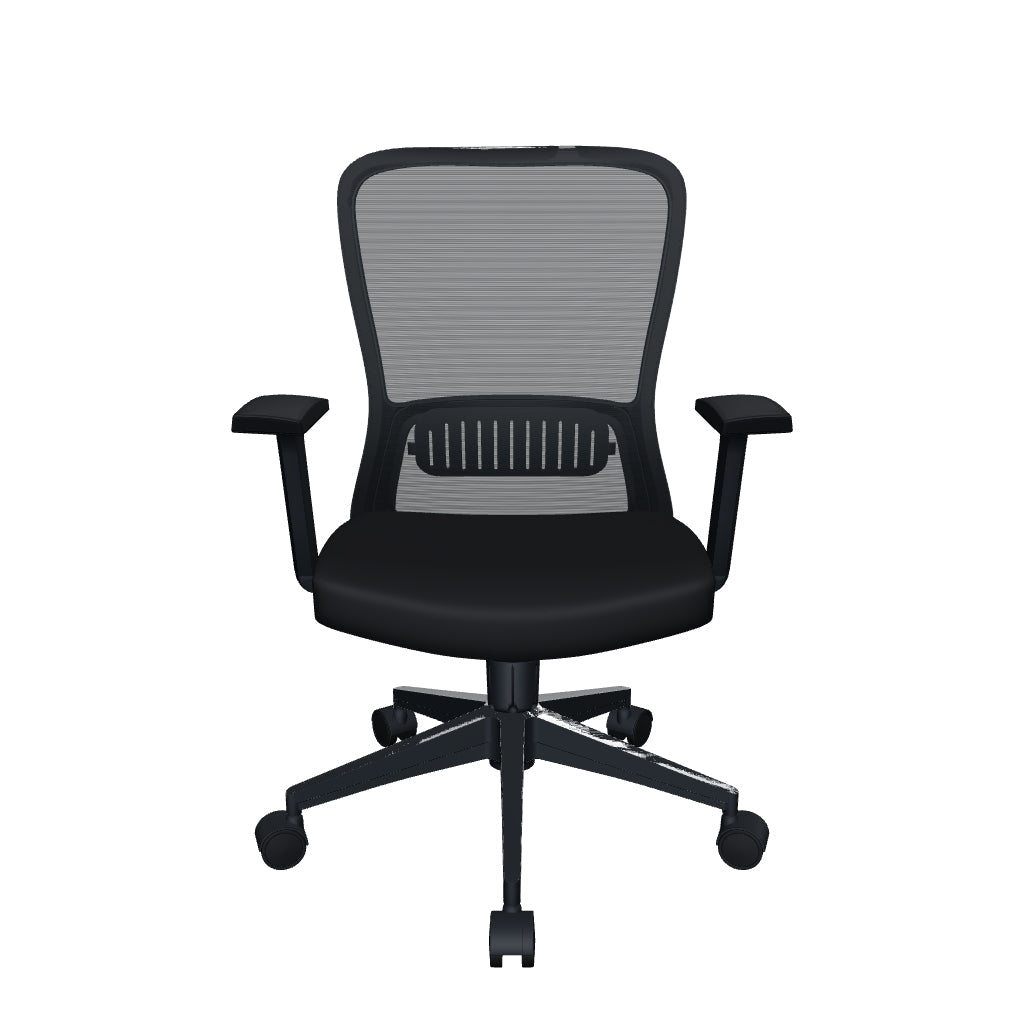 Silla Fent RB OffiMobile - modelo 3D configurable de tapiz y base, malla con trama fina