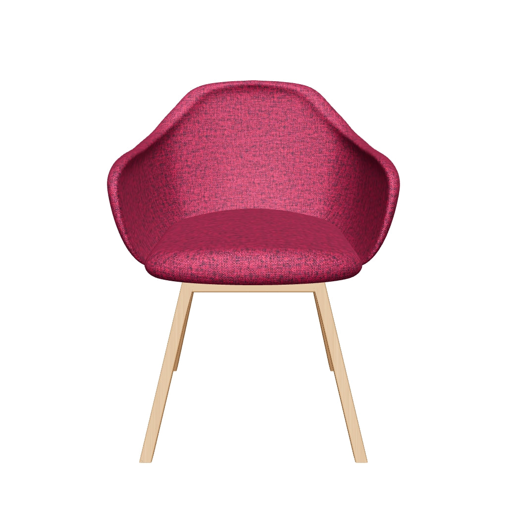 Modelo 3D Silla Bratti Kimbra base de haya natural
