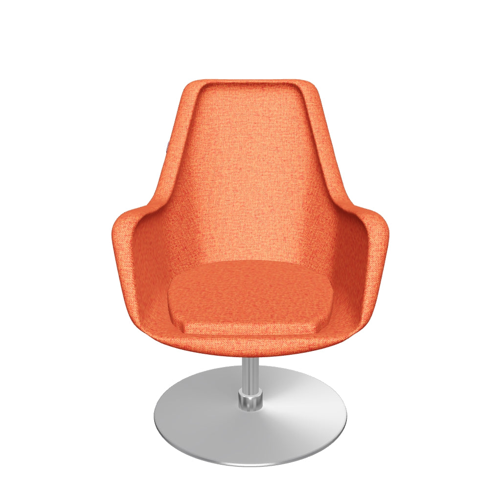 Modelo 3D Silla Bratti Kinzika M base plato acero inox