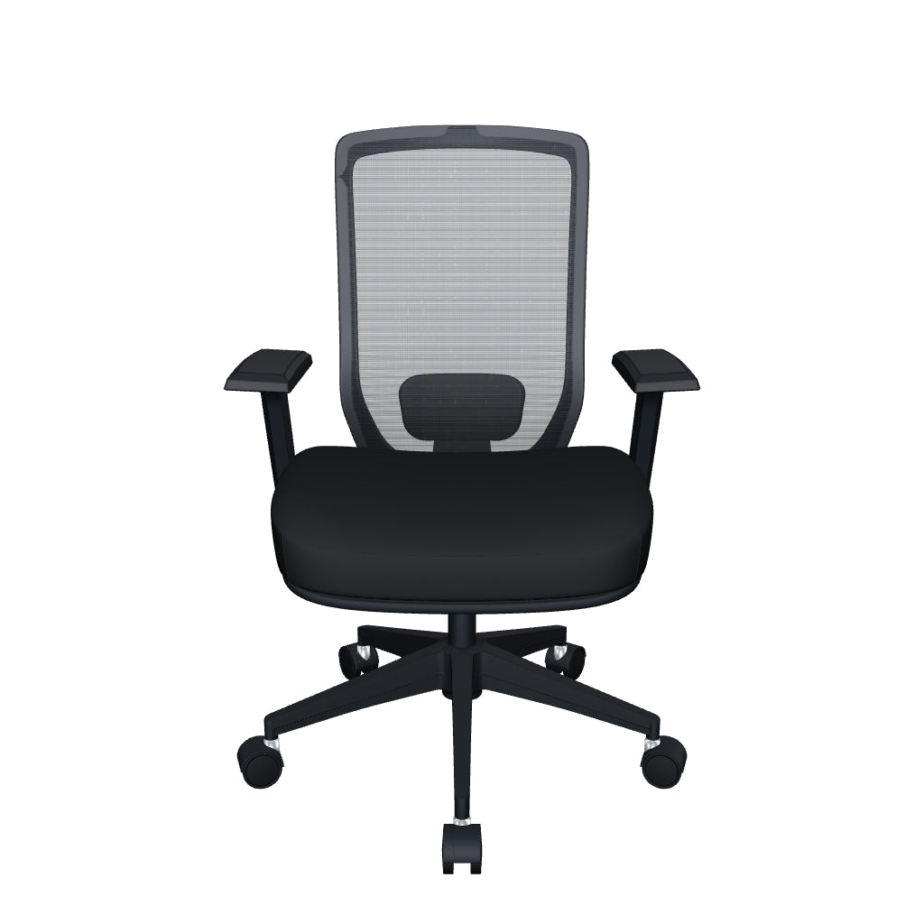 Silla de Oficina Ejecutiva Directiva Ergonómica - Milu RB - Respaldo en Malla y Asiento Tapizado