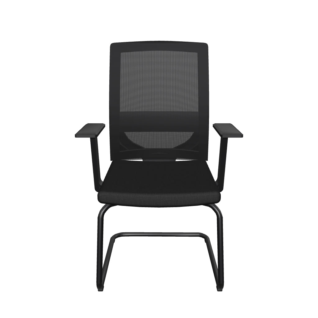 Silla Visitante Vision Black - modelo 3D