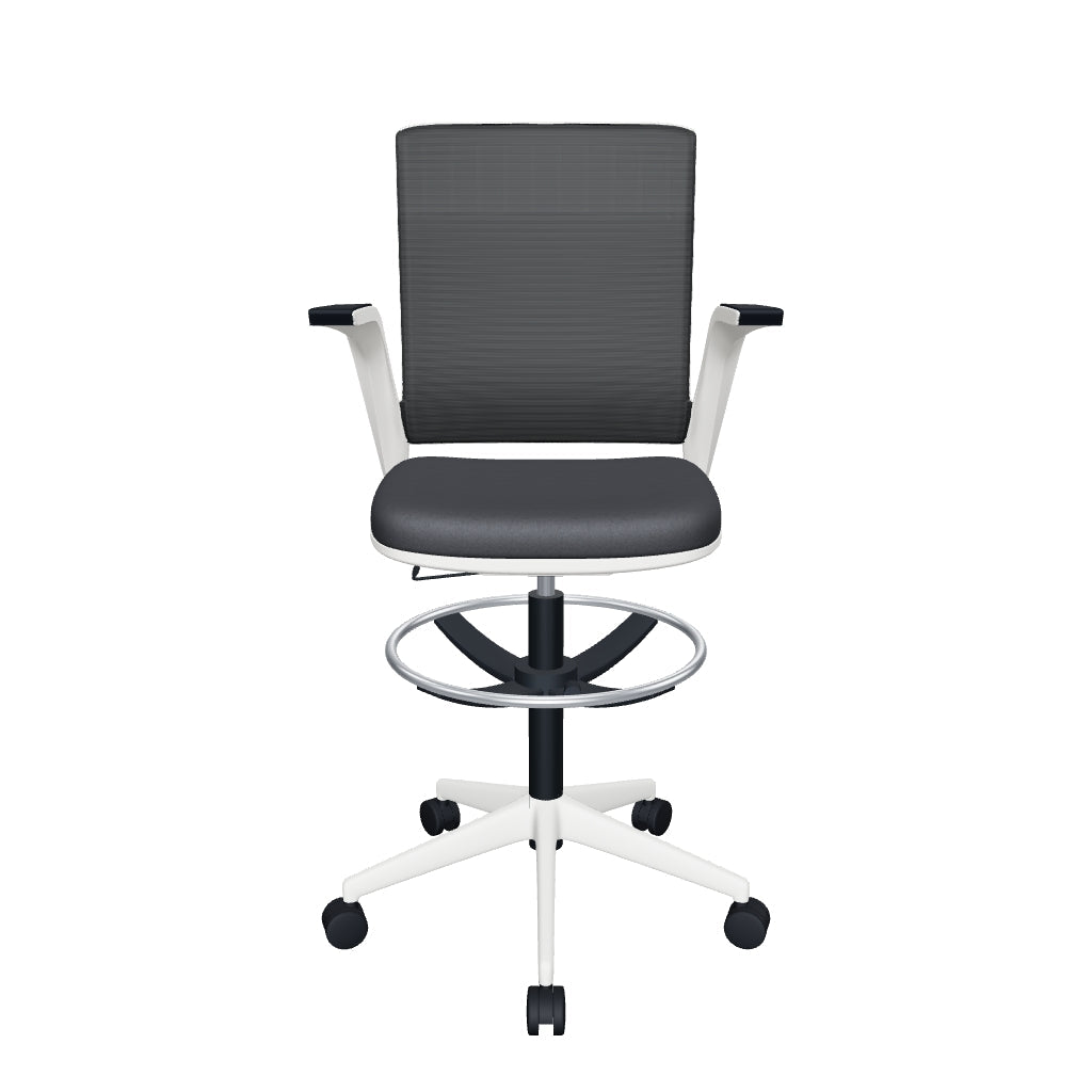 Silla Operativa Whale OHE-100b-KC Blanca con Kit Cajero